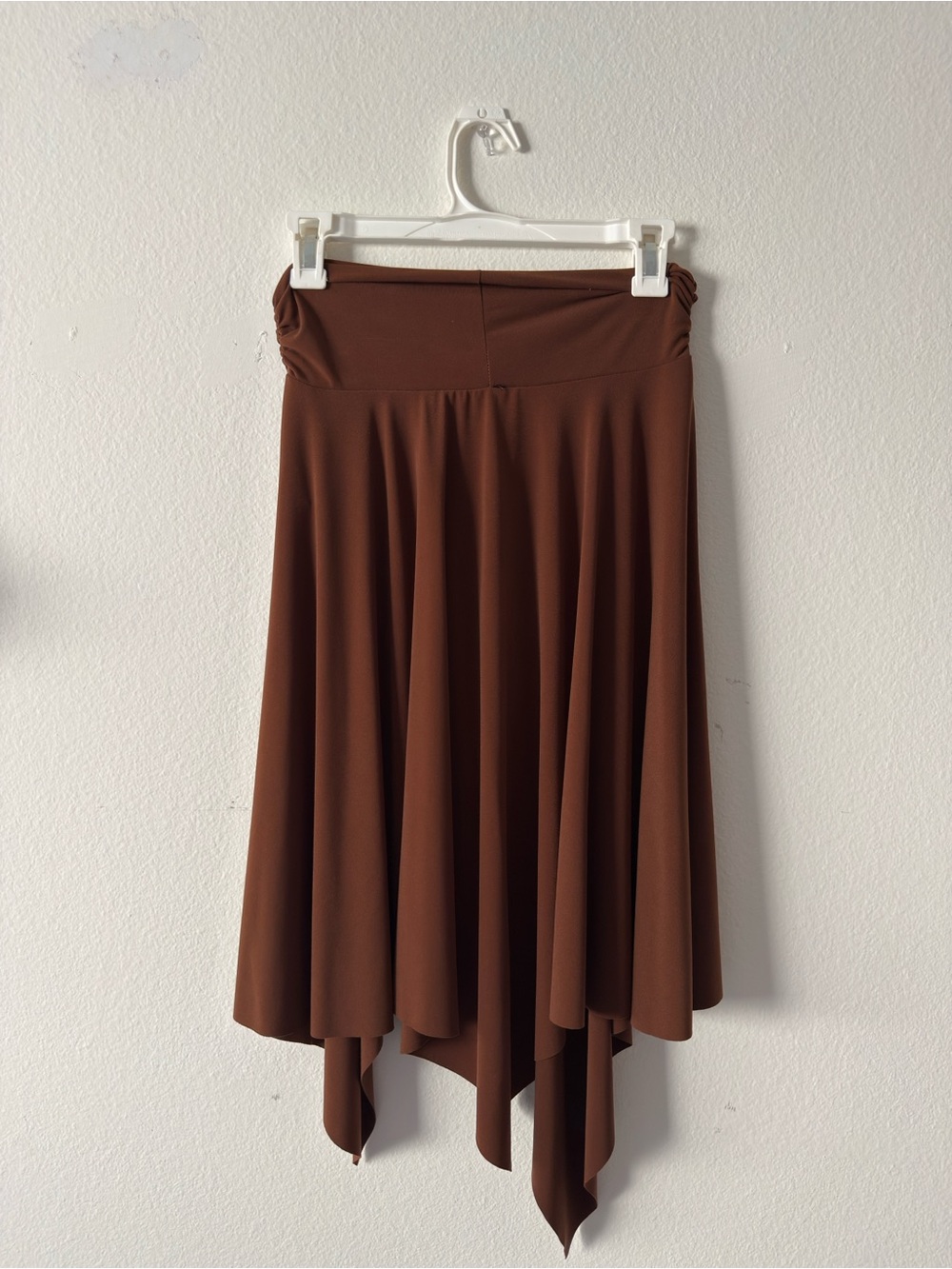 Y2k High-Low Skirt - Brown